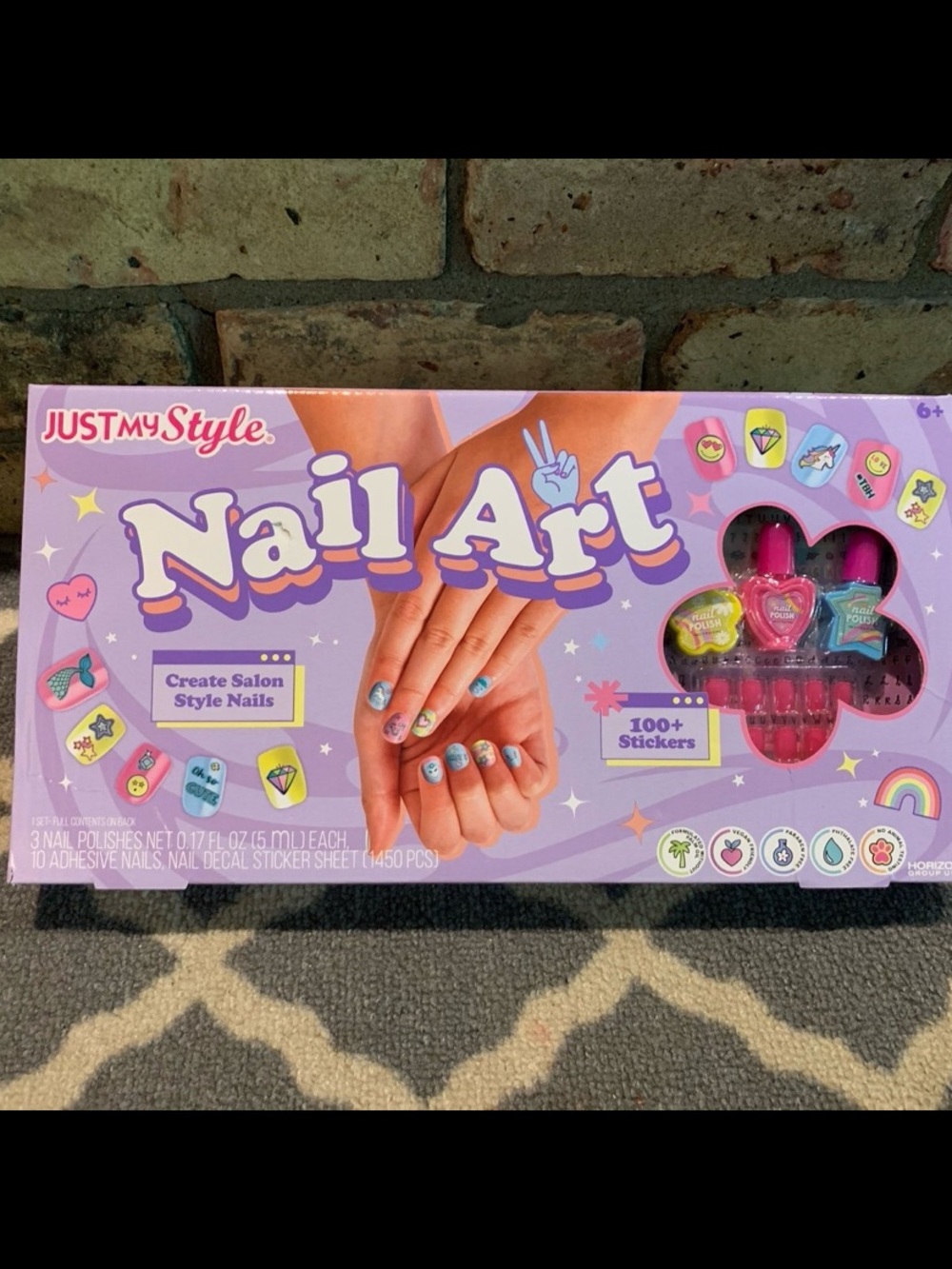 Girls Nail Art kit Just My Style design nails Purple/Pink